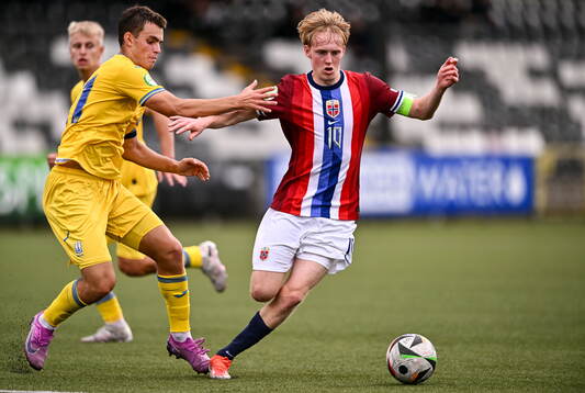 Sondre Granaas of Norway in action against Maksym