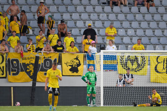 Goalkeeper Isak Pettersson of Elfsborg looks deject