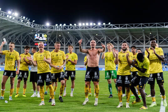 Players of Elfsborg celebrate