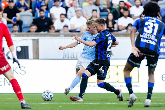 Malmö FFs Hugo Bolin och Sirius Dennis Widgren