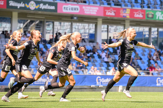 Uppsalas spelare jublar