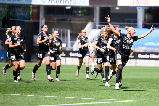 Uppsalas spelare jublar