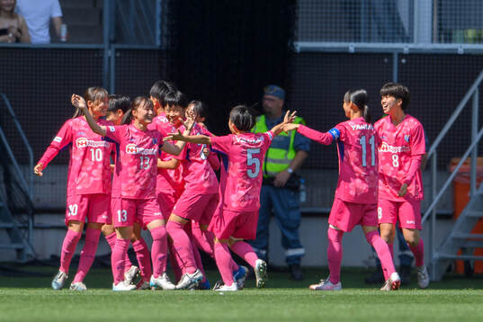 Cerezo Osakas spelare jublar