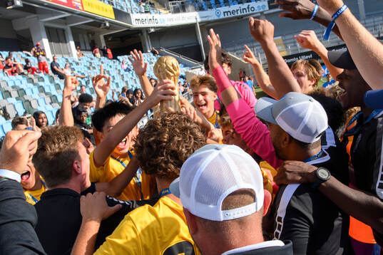 Norcals spelare jublar