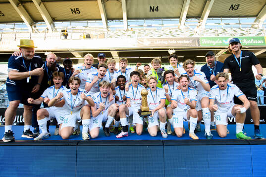 Lillehammers spelare jublar