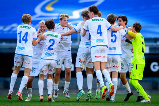 Lillehammers spelare jublar