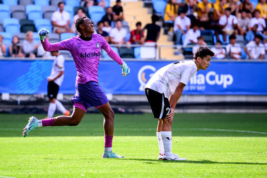Sporting Lagos spelare jublar