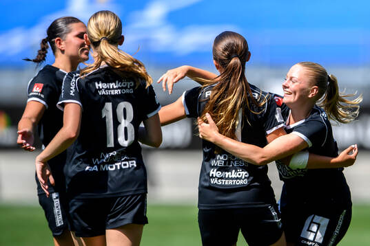 Uppsalas spelare jublar