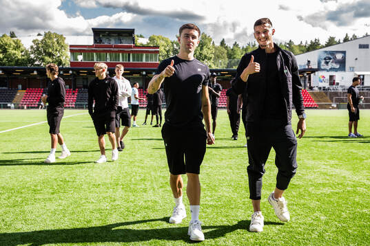 Hammarbys Marc Llinares Barragan och Viktor Djukanovic