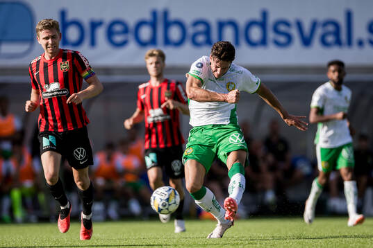 Hammarbys Deniz Gul och Brommapojkarnas Ludvig Fritzson