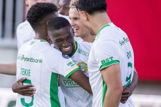 Hammarbys Bouzomana Toure jublar