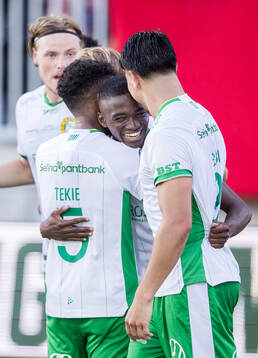 Hammarbys Bouzomana Toure jublar