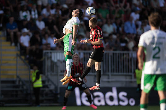 Hammarbys Jusef Erabi och Brommapojkarnas Ludvig Fritzson