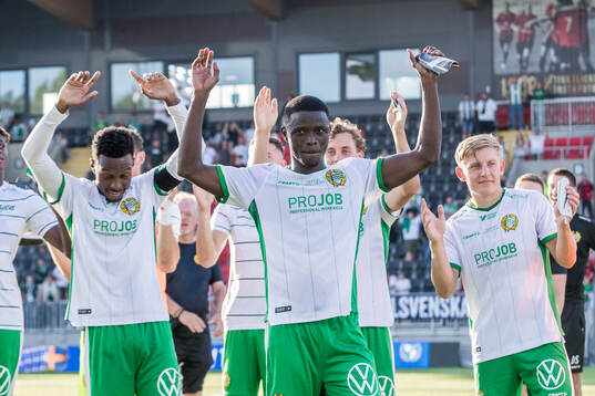 Hammarbys Ibrahima Breze Fofana jublar