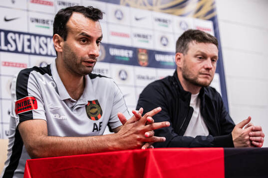 Brommapojkarnas tränare Andreas Engelmark