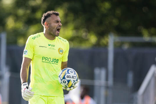 Hammarbys målvakt Warner Hahn