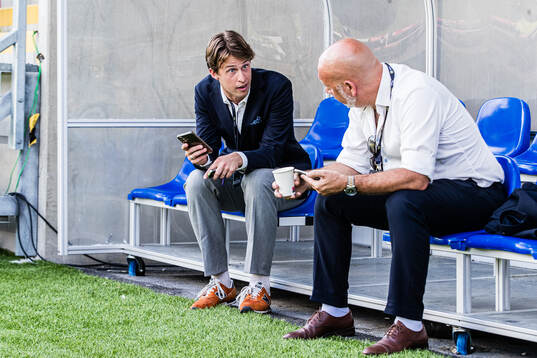 Hammarbys teknisk chef Adrian von Heijne och sportchef