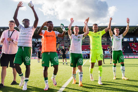 Hammarbys Kingsley Gyamfi, Divine Teah, Oscar Johansson