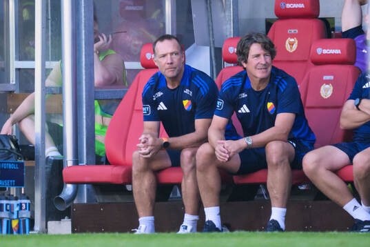 Djurgårdens tränare Kim Bergstrand och tränare Thomas