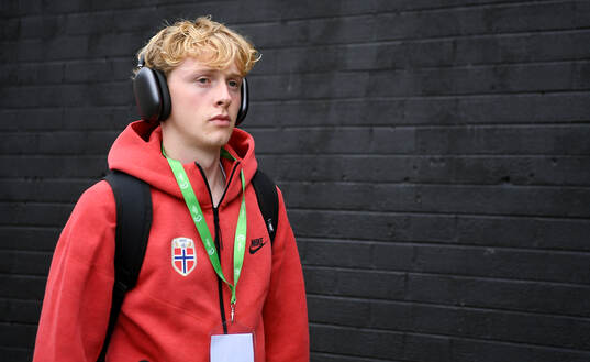 Sondre Granaas of Norway arrives