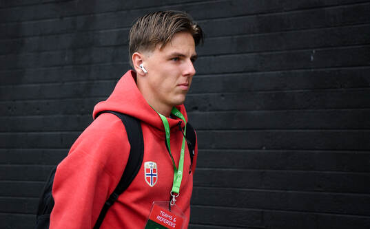 Julian Gonstad of Norway arrives