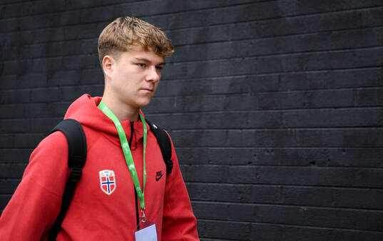 Sander Kilen of Norway arrives