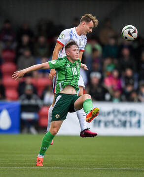 Filip Loftesnes-Bjune of Norway in action against Brendan