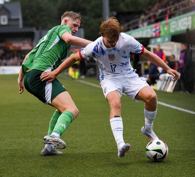 Bork Bang-Kittilsen of Norway in action against Tom
