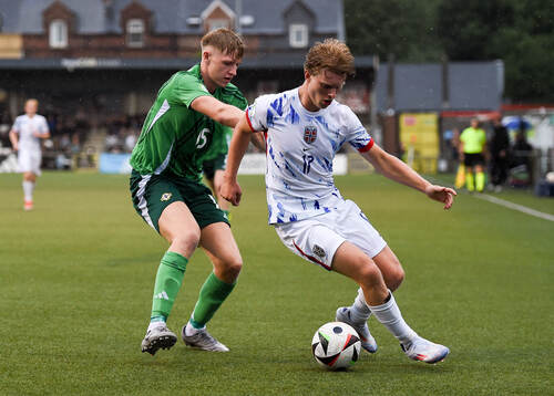 Bork Bang-Kittilsen of Norway in action against Tom