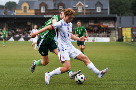 Bork Bang-Kittilsen of Norway in action against Tom