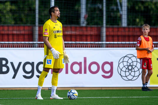 Skövde AIKs målvakt Adrian Zendejas