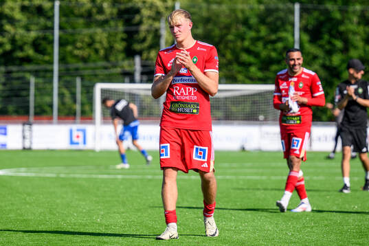 Skövde AIKs Emil Skillermo jublar