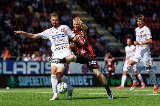Östersunds Simon Kroon och Degerfors Sebastian Ohlsson