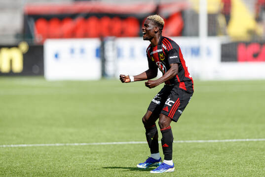 Östersunds Ali Suljic jublar