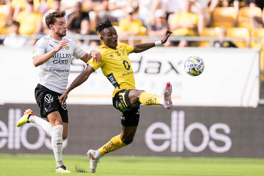 Mjällbys Colin Rösler och Elfsborgs Jalal Abdullai