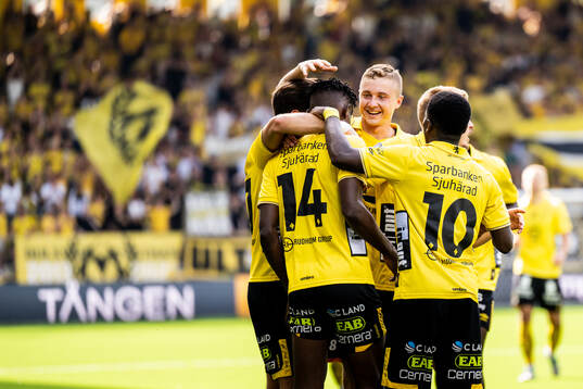 Elfsborgs Sebastian Holmen jublar