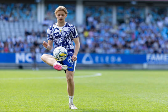 IFK Göteborgs Oscar Pettersson innan fotbollsmatchen i