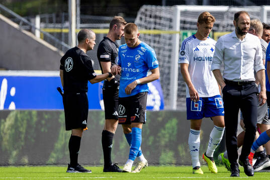Halmstads Birnir Ingason deppar