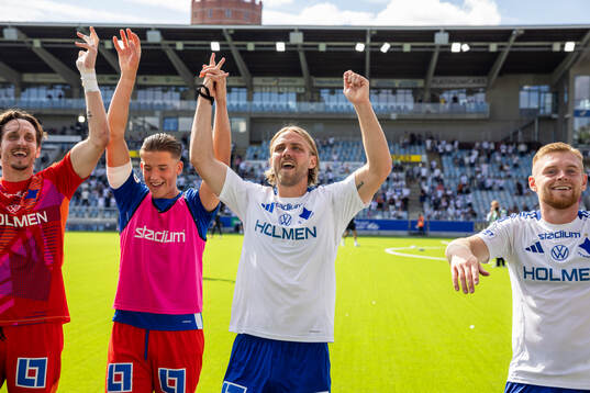 IFK Norrköpings David Mitov Nilsson, Christoffer Nyman och