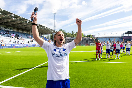 IFK Norrköpings Christoffer Nyman jublar