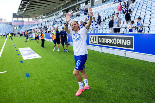IFK Norrköpings Christoffer Nyman jublar