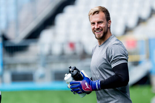 Goalkeeper Ricardo Friedrich of Malmö FF