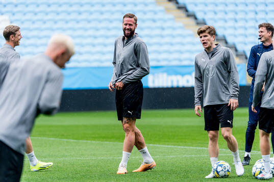 Pontus Jansson and Oliver Berg of Malmö FF