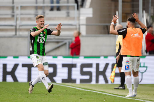GAIS Alexander Ahl Holmström jublar