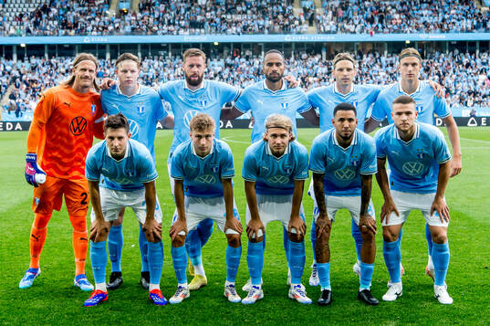 The starting eleven of Malmö FF