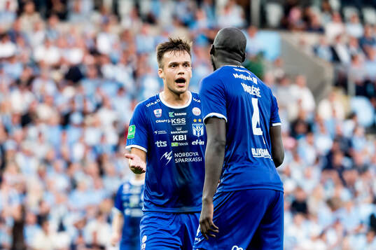 Borge Petersen and Cedric Yambere of Klaksvik