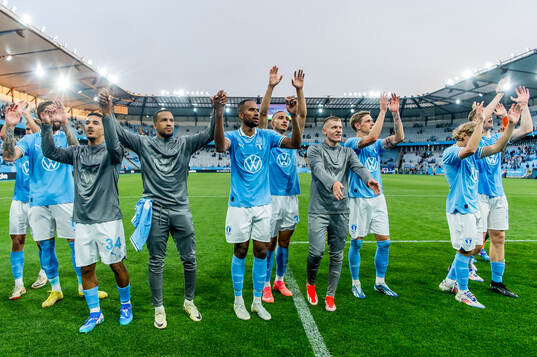 Players of Malmö FF celebrate