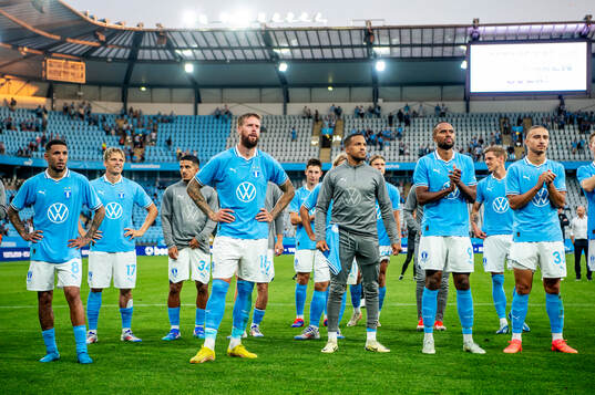 Players of Malmö FF celebrate