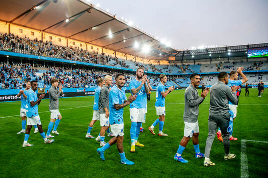 Players of Malmö FF celebrate