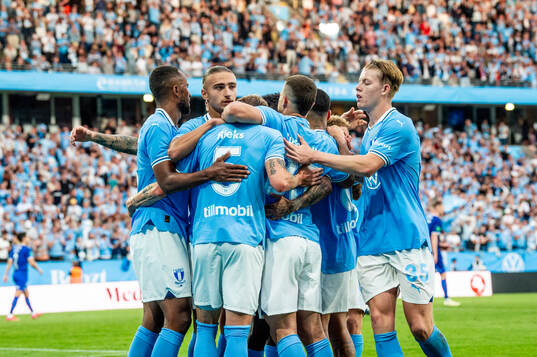 Players of Malmö FF celebrates